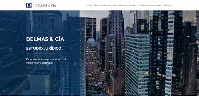Sitio Web Corporativo Delmas & Cia - Diseño web profesional responsive con catálogo de servicios desarrollado por DevSprinters