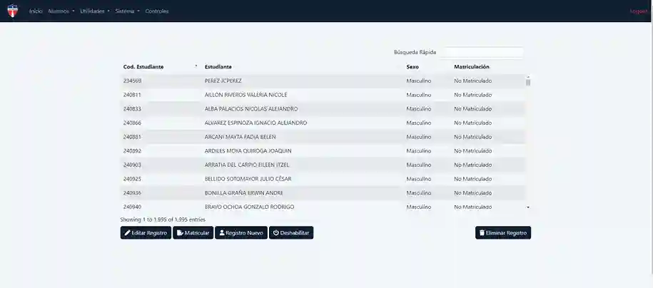 Sistema Académico La Salle - Plataforma de gestión académica con matrícula, calificaciones y seguimiento estudiantil desarrollada por DevSprinters